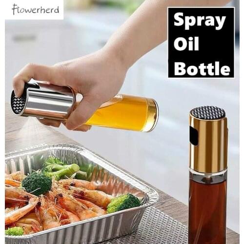 Spray Oil Bottle ABS Glass Spray Oil Can Barbecue BBQ Oil Bottle Seasoning Bottle Olive Oil Bottle