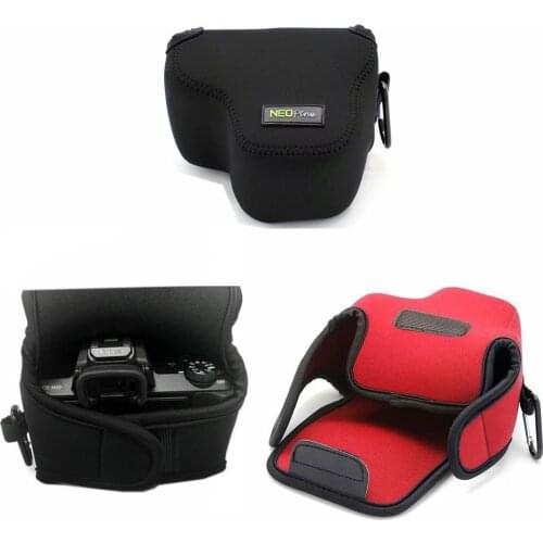 Portable Neoprene Soft Camera Bag Pouch For Canon EOS M5 M50 MarkII M50II M6 M6II M100 M200 Kiss M with 15-45mm Protective cover