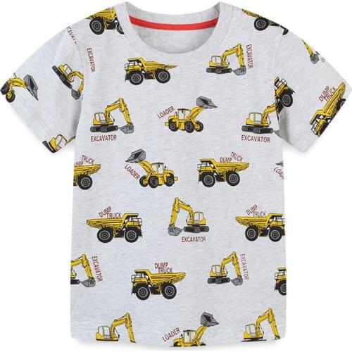 Bambino 2021 New Tees of Children 2-7 Years Cartoon Pure Cotton T shirt for Kids Boys Tops Clothing Baby Clothes Child Costume