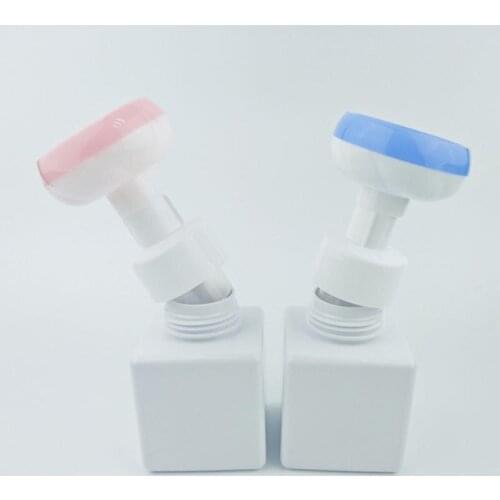 250ml Liquid Soap Dispenser Flower Shape Foam Foaming Pump Empty Bottle Plastic Clear Bottle Shower Gel Foam Pump Bottle