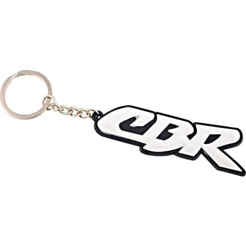 For HONDA CBR 400 cbr600 CBR900RR CBR250R CBR1000RR 3D motorbike Key Ring white Motorcycle accessories key chain Rubber Keychain