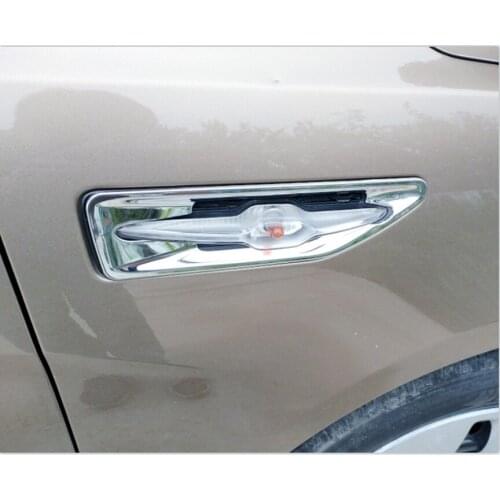 For Kia K2 2011-2016 ABS chrome-plated side lamp frame Side lamp decorative bright frame Turn signal frame Car Accessories