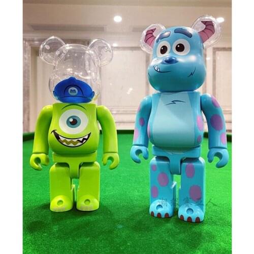 Bearbrick 28Cm 400 100% Be@rbricksulley Mike Furry Big Eye Monster Kaw Modern Home Office Decoration Toy Valentines Day Gift