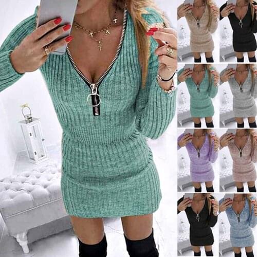 Модные трикотажные платья LOYGALYET China At AliExpress