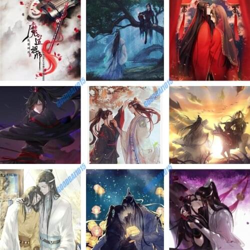 Mo Dao Zu Shi 5D Diamond Painting Anime Mosaic Home Decor Cross Stitch Kits Cuadros DIY Diamond Embroidery Fulll Drill