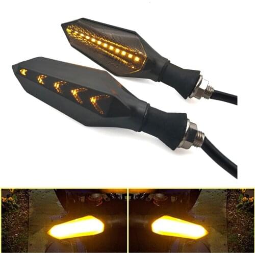 Motorcycle LED Universal Flowing Blinker Light Waterproof Turn Signals For Yamaha Tenere 700 YZF R120 MXT850 Niken GT WR250F