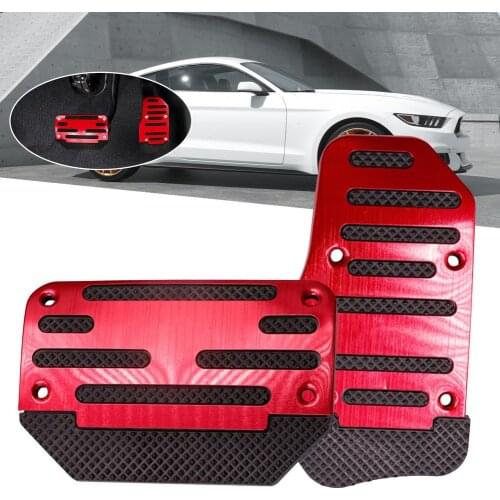Throttle Brake Footrest Foot Pedal Cover Set 14.5*11*3.5cm Modified Pedal Pad Brake Aluminum Alloy Slip-Proof Pad