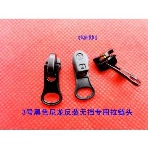 30pcs 3# nylon zipper slider waterproof zipper slider for sewing double sliders reverse slider free shipping
