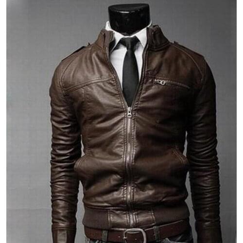 2019 new leather jacket men veste cuir homme motorcycle jacket man leather coats male biker jacket men faux leather coat