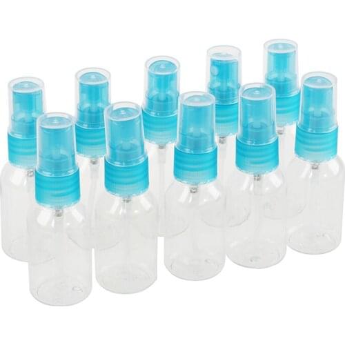 10 x 30 ml Bottle Atomizer Spray Empty Plastic for Blue Eau de Toilette