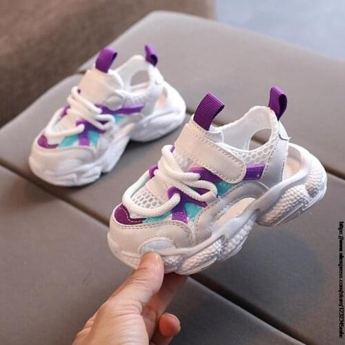 Childrens sandals summer girls baby sandals boys soft-soled Net childrens shoes fashion kids beach sandals toddler shoes