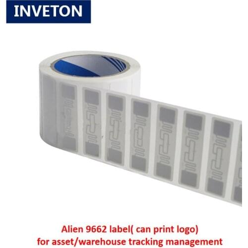 Long range epc gen2 uhf passive label tag stickers alien technology rfid 9662 wet inlay alien h3 chip for asset tracking system