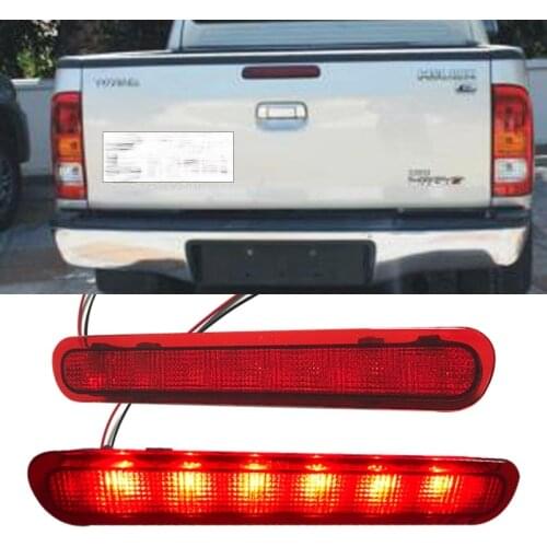 LED BUMPER LIGHT REAR TAIL LIGHT REAR TUNK COVER STOP WARM LIGHTING FIT FOR TOYOTA HILUX VIGO 2008-14 PICKUP CAR Led CAR Parts