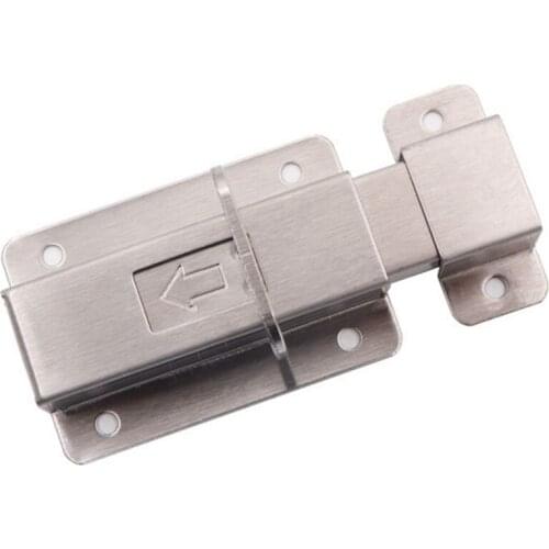 Thickened Stainless Steel Door Latch Barrel Bolt Latch Hasp Stapler Gate Lock Safety Easy To Install
