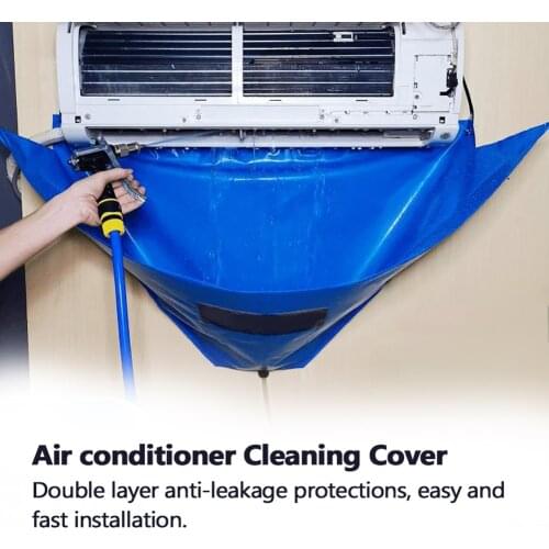 Waterproof Air Conditioner Cleaning Cover With Water Pipes Cleaning Dust Protections Cleaning Cover Bag Aviod Dismantle