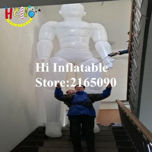 5 m high active inflatable puppet for parade decoration