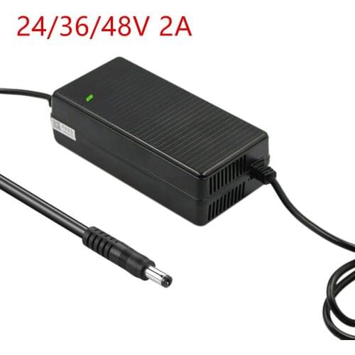 24V/36/48V 2A Lithium Battery DC Charger Electric Scooter ebike Charger Wheelchair Charger DE UK Stock