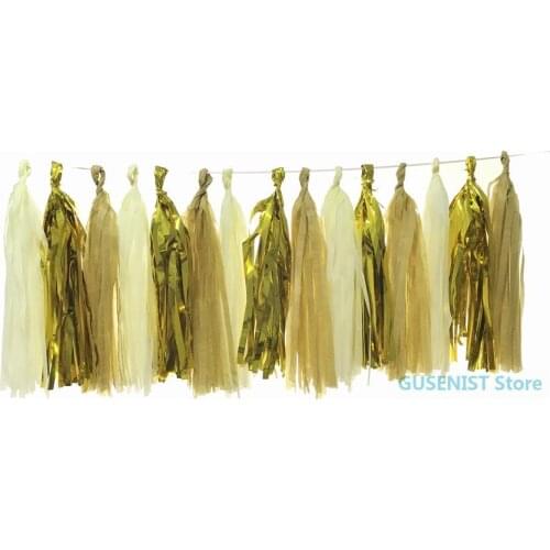 14 Inch Tissue Paper Tassel Garland Diy Wedding Decoration Paper Flower Decorations Birthdays Party Decorations Event Gift Pack