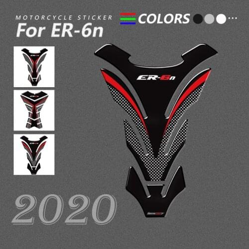 3D Motorcycle Stickers For Kawasaki ER6n ER-6n 2006-2017 2016 2015 2014 2013 2012 2011 Gas Oil Fuel Tank Pad Protector Decal