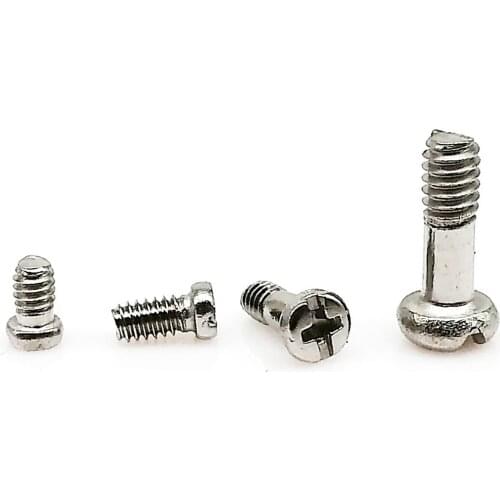 50pcs M1.4 M2 Stainless Steel Cross Slotted Phillips Pan Round Head Bolt Screw for Mobile Phone Glasses Watch Toys Camera Repair