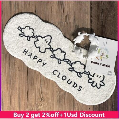 Bedroom Long Carpet Bedside Mat Soft Carpet Fluff Warm Foot Mat Non-slip Absorbent Bathroom Door Mat Kitchen Floor Mat Foot Pad