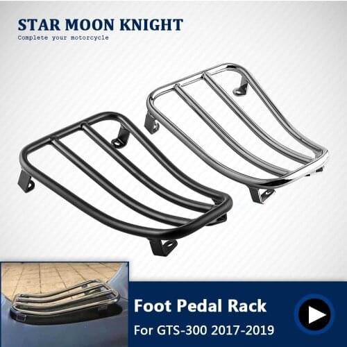 For GTS300 GTS-300 Foot Pedal Rear Luggage Rack Bracket Holder for VESPA GTS 300 2017 2018 2019 Motorcycle Accessories