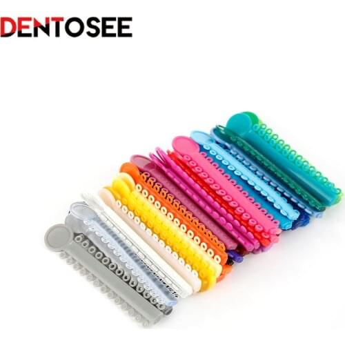 40Pcs Dental Oral Ligature Orthodontics Ties Elastic Rubber Bands Dentist Tools Wholesale