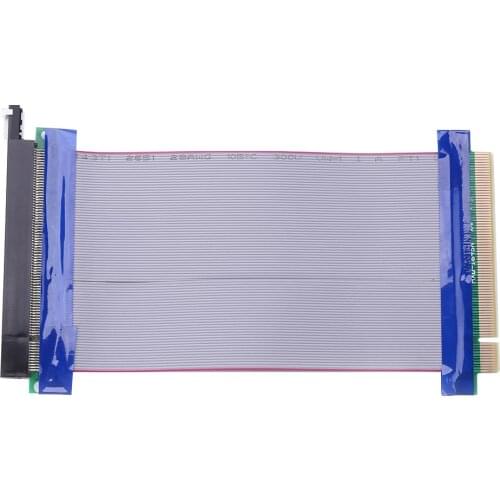 PCI Express 16X Flexible Cable Card High Speed Extension Port Adapter Riser Card 1 Slot Riser for Mining Miner