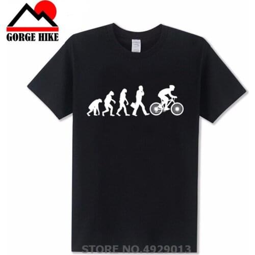 Hot Sale Funny Birthday Present For Men Brother Boy Friend Dad Father Son Evolution Of Biking T-Shirt Cycle Bike Cotton T Shirts