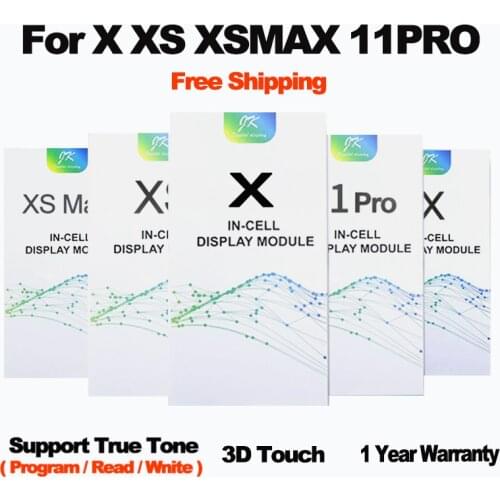 GX JK For iphone x screen replacement Display OLED Assembly Hard Amoled For iPhone X oled display LCD