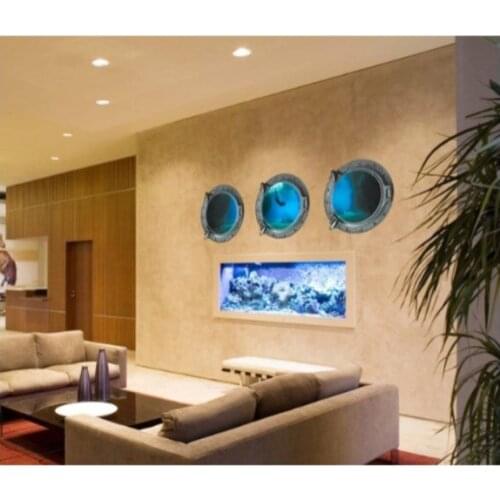 Simulation of 3 d wall stickers wholesale Z 1-006 diving diy ideas of the living room sofa decoration background