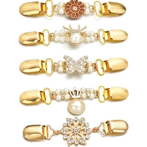 Beautiful Cardigan Clip for Women- Sweater/Shawl/Scarf Clip- Mini Crystal Belt for Dress//Blouse Lapse//Closure for Jackets