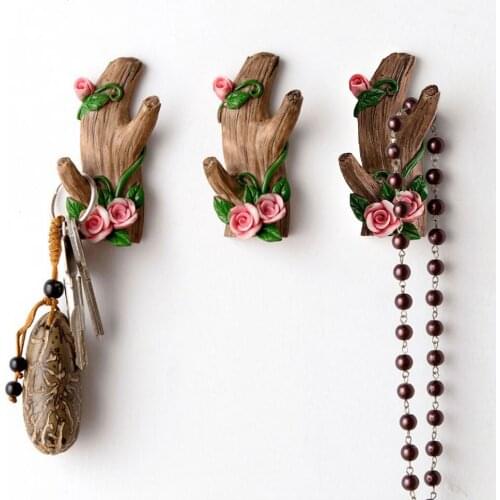 1 Pcs Imitation Tree Branch Shape Hook Wall-Mounted Creative Hook Key Clothes Hanging Organizer Kitchen Bathroom Storage Hooks