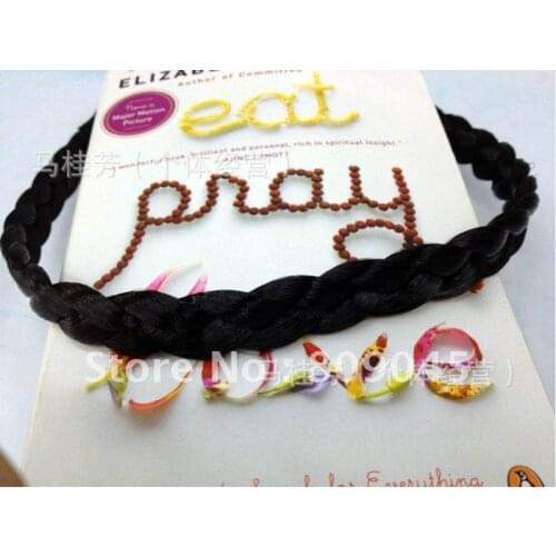 Hot!girl Hair belt Headband Plait Braid hairband headband Hair Extensions hair accessories 2pcs HB006-3