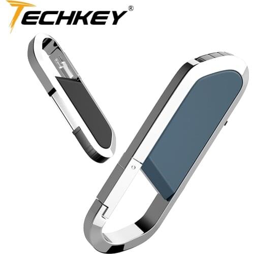 2018 usb flash drive Metal USB Flash Drive memory stick pen drive 64GB 32GB 16GB 8GB pendrive with key ring free shipping