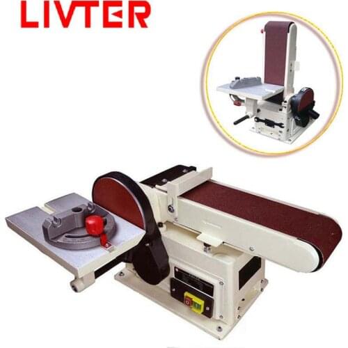 4x6 inch Desktop Woodworking Sanding Grinding Polishing Machine Disc Belt Sander