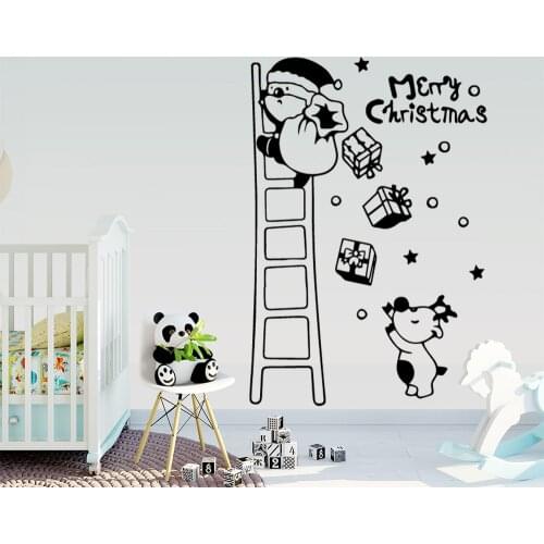 Merry christmas Wall Stickers Decorative Sticker Home Decor Removable Wall Sticker Home Party Decor Wallpaper