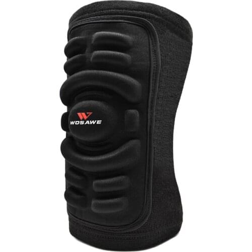 Sports Knee Compression Sleeve Padded Support Brace Knee Pads Safety Protector for Ski Basketball Skateboard Motorcycle Cycling
