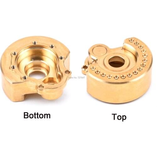 2pcs Heavy Duty Metal Brass Counterweight Steering Block Wheel Knuckle Axle Balance Weight for 1/10 Traxxas TRX4 RC Crawler Car