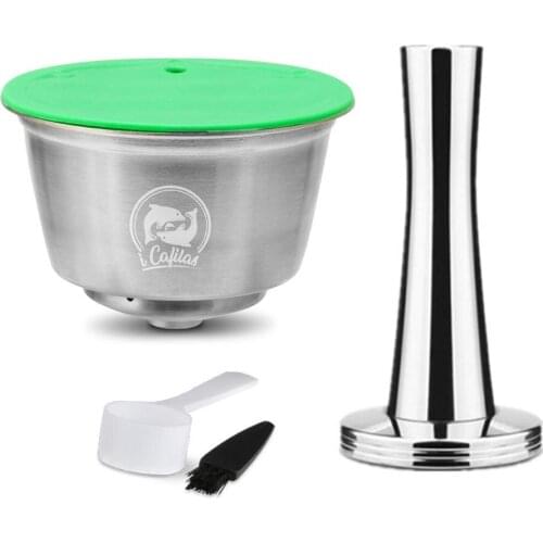 Heat Resistant Stainless Steel Refillable Durable Coffee Capsule Filter Ground for Dolce Gusto