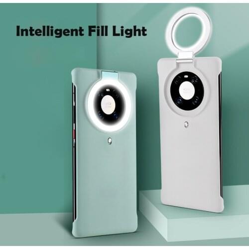 Intelligent Fill Light Case For Huawei Mate 40 Pro Case Shockproof Selfie Cover Coque For Huawei Mate 30 Mate 40 Pro Case Funda