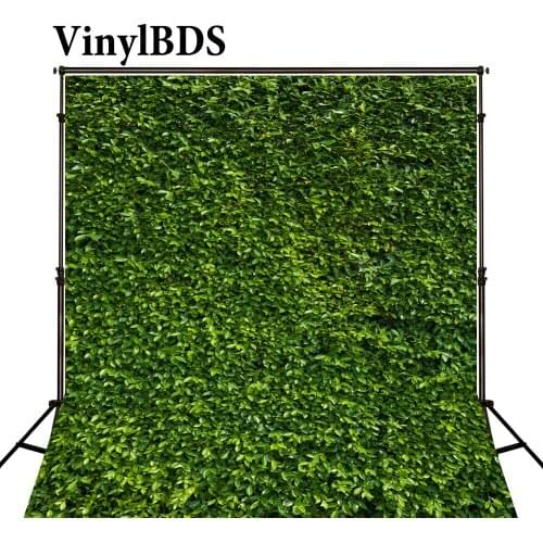 VinylBDS 10x10ft Pure Green Meadow Backdrops for Party Outdoor Natural Wedding Photographic Background for Children Photo Shoot