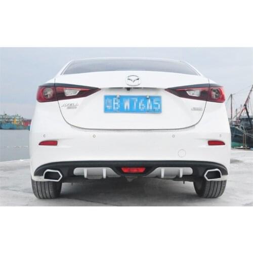 Rear Lip Spoiler For Mazda 3 AXELA 2014-2019 Bumper Diffuser Auto Accessories