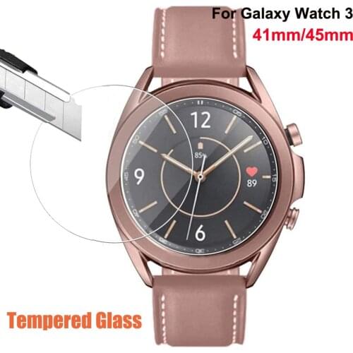 Screen Protector Cover For Galaxy Watch 3 41mm Tempered Glass for Galaxy Watch 3 45mm Screen Protector Protective Glass Films