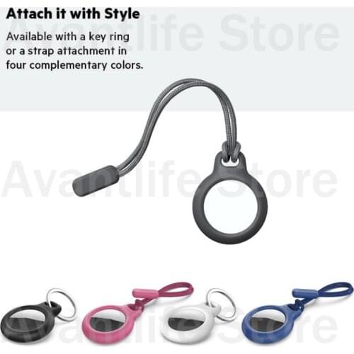 For AirTag Protector Anti-lost Silica Gel AirTag Case Cover Stainless Steel AirTag Holder Accessories