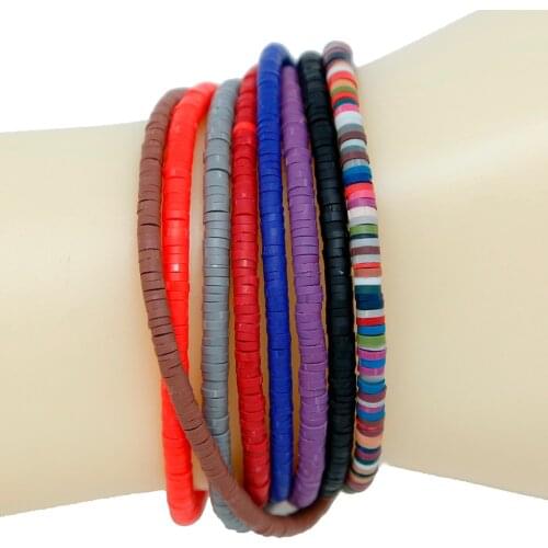 400pcs/lot 3mm Polymer Clay Chip Disk Spacer Loose Spacer Beads For Jewelry Making DIY Woman Necklace Bracelet