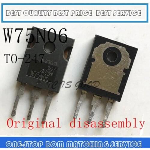 5PCS-20PCS STW75N06 W75N06 ST75N06 60V 75A TO-247 TO-247