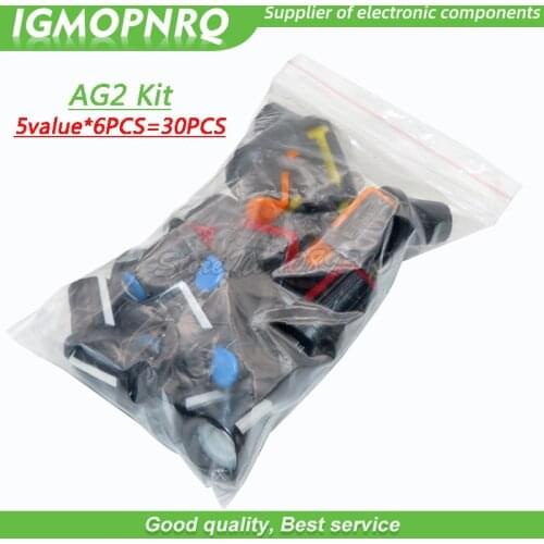 5value*6PCS=30PCS WH148 Potentiometer Knob Cap(copper core) 15X17mm 6mm Shaft Hole AG2 Power Adapter switch Caps IGMOPNRQ