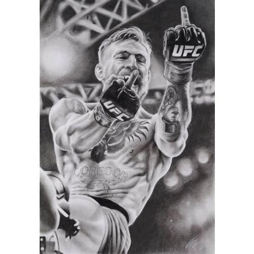 More style Choose CONOR MCGREGOR Art print Silk poster Home Wall Decor
