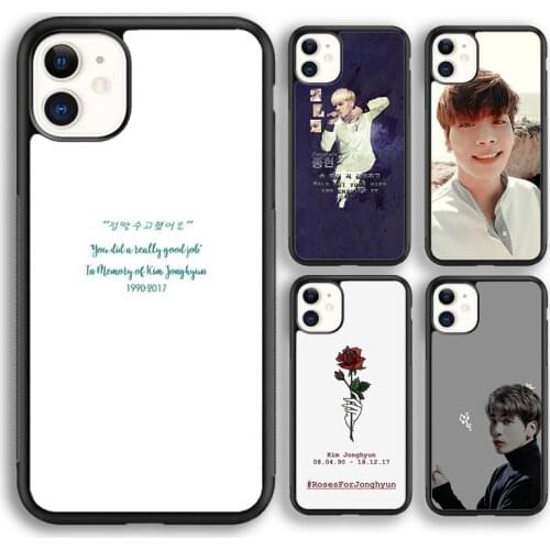 Krajews Kim Jonghyun SHINee Kpop Phone Case Cover For iPhone 5s SE 6s 7 8 plus X XS XR 11 12 pro max Samsung Galaxy S7 S8 S9 S10